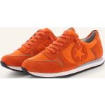 Orange Kennel & Schmenger Trainer Low Sneaker aus Leder für Damen Größe 41 