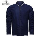 Blaue College-Jacken mit Reißverschluss für Herren Größe XXL 
