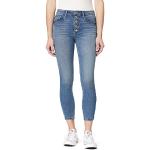 kensie Jeans High Rise Exposed Button Finished Edge Hem 66 Inch Inseam Größen 0-16, Pippa Washed Edge, 44