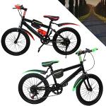 KenSyuInt 20 Zoll Mountainbike Rad Kinder Fahrrad Kohlenstoffstahl Kinderfahrrad Doppelscheibenbremse Fahrrad Cityfahrrad für Mädchen Jungen (Rot)