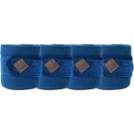 Marineblaue Bandagen für Pferde aus Fleece maschinenwaschbar 4-teilig 
