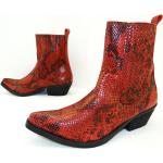 Kentucky's Western Boots Cowboy Biker Stiefelette Stiefel Unisex Leder Gr.42 Rot