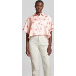 Rosa 3/4-ärmelige KENZO Hemdblusen aus Polyester Cropped für Damen Größe S 
