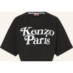 Schwarze KENZO T-Shirts aus Baumwolle für Damen Größe M 