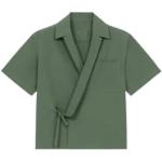 Grüne Kurzärmelige KENZO Hawaiihemden aus Baumwolle für Damen Größe M für den für den Herbst 