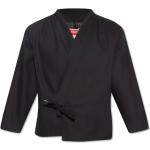 Schwarze Langärmelige KENZO V-Ausschnitt Kimono-Jacken mit Blumenmotiv für Herren Größe M 