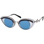 Silberne KENZO Cateye Sonnenbrillen aus Metall für Damen 