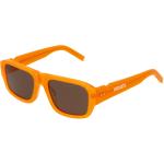 Orange KENZO Rechteckige Kunststoffbrillengestelle für Herren 