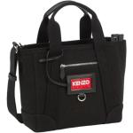 Reduzierte Schwarze KENZO Logo Damenschultertaschen & Damenshoulderbags mit Reißverschluss mit Innentaschen 