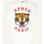 Orange KENZO Tiger T-Shirts mit Tigermotiv aus Baumwolle für Herren Größe XS 