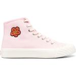 Reduzierte Pinke Blumenmuster KENZO High Top Sneaker & Sneaker Boots mit Reißverschluss aus Canvas für Damen Größe 40 