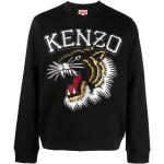 Schwarze KENZO Tiger Herrensweatshirts aus Baumwolle Größe L 