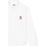 Weiße Bestickte KENZO Button Down Kragen Businesskleidung aus Baumwolle für Damen Größe S 