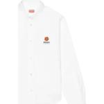 Weiße Bestickte KENZO Button Down Kragen Businesskleidung aus Baumwolle für Damen Größe XS 