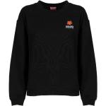 Reduzierte Schwarze Elegante KENZO Logo Damensweatshirts aus Baumwolle Größe S 