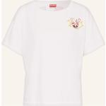 Reduzierte Weiße KENZO T-Shirts aus Baumwolle für Damen Größe M 