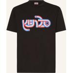 Reduzierte Schwarze KENZO T-Shirts aus Baumwolle für Herren Übergrößen 