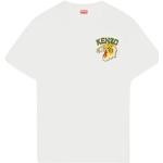 Kenzo, Varsity Jungle Tiger T-shirt Beige, Herren, Größe: L
