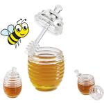 Kerafactum Honigtopf Honey Honigspender Töpfchen Sirupgießer Honigtöpfchen 0,2 Liter