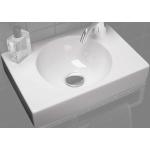 Weiße Handwaschbecken & Gäste-WC-Waschtische aus Keramik mit Hahnloch 