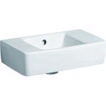 Weiße Handwaschbecken & Gäste-WC-Waschtische aus Keramik ohne Hahnloch 