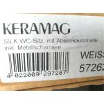 Keramag Silk WC-Sitz mit Absenkautomatik,mit Metallscharniere weiß 572620-000