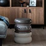 Bunte Moderne Basilicana Runde Sitzhocker aus Keramik Breite 0-50cm, Höhe 0-50cm, Tiefe 0-50cm 