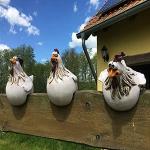 Deko-Vögel für den Garten mit Tiermotiv aus Keramik 