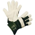 Grüne Gefütterte Handschuhe aus Leder Größe 8 für den für den Winter 