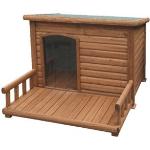 Kerbl Hundehütten mit Terrasse aus Holz 
