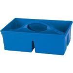 Blaue Putzboxen für Pferde aus Kunststoff 