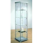Silberne Kerkmann Glasvitrinen aus Glas abschließbar Breite 0-50cm, Höhe 150-200cm, Tiefe 0-50cm 