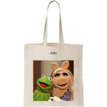 Kermit & Miss Piggy Tote Bag, natur, 37X40cm