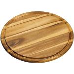 Kesper Nachhaltige Runde Teller matt aus Akazienholz 5-teilig 