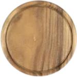 Beige Kesper Runde Brotschneidebretter 25 cm aus Holz 