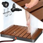 Reduzierte Rechteckige Gartenduschen & Outdoor-Duschen aus WPC mit Bodenplatte 