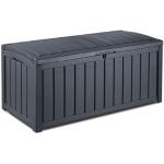 Anthrazitfarbene Keter Auflagenboxen & Gartenboxen 301l - 400l aus Kunststoff 