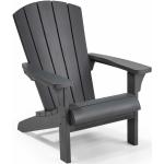 Graue Keter Adirondack Chairs aus Kunststoff mit Armlehne Breite 50-100cm, Höhe 50-100cm, Tiefe 50-100cm 
