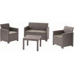 KETER EMMA 2 SEATER Lounge-Set 4-tlg., cappuccino/sand 17209485
