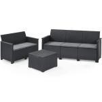 Keter Lounge-Set EMMA (1x 3er Sofa, 1x 2er Sofa, 1x Boxtisch)