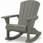 Hellgraue Keter Adirondack Chairs aus Polyrattan Breite 100-150cm, Höhe 100-150cm, Tiefe 50-100cm 