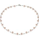 Silberne Schmuck-Krone Perlenketten handgemacht für Damen 