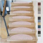Reduzierte Rosa Moderne Stufenmatten & Stufenteppiche mit Schweden-Motiv matt aus Sisal selbstklebend 