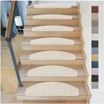 Hellbeige Moderne Stufenmatten & Stufenteppiche mit Schweden-Motiv aus Sisal 15-teilig 