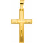 Goldene Kreuzanhänger aus Gold für Damen 