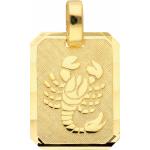 Goldene Skorpion-Anhänger mit Sternzeichen-Motiv aus Gold für Damen 