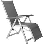Kettler Basic Plus Advantage Relaxliege Aluminium - praktische Klappliege - Liegestuhl verstellbar & leicht zusammenklappbar - wetterfeste Gartenmöbel - silber/anthrazit