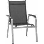 Reduzierte Hellgraue Kettler Basic Plus Gartenstühle Metall aus Aluminium stapelbar Breite 50-100cm, Höhe 50-100cm, Tiefe 50-100cm 