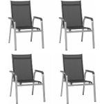 Reduzierte Anthrazitfarbene Kettler Basic Plus Gartenstühle Metall aus Polyrattan rostfrei Breite 50-100cm, Höhe 50-100cm, Tiefe 50-100cm 