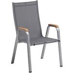 Reduzierte Dunkelgraue Kettler Cirrus Gartenstühle Metall aus Aluminium rostfrei Breite 50-100cm, Höhe 100-150cm, Tiefe 50-100cm 